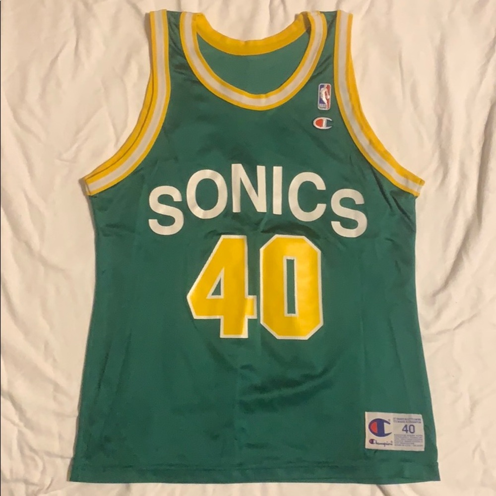 Vintage Shawn Kemp SuperSonics champion jersey